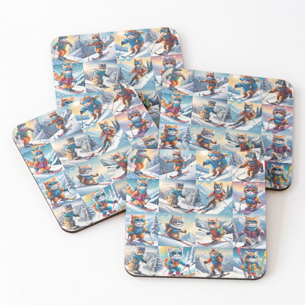 Item preview, Skiing Cats, Skiers Anime, Anime Cats, Ski Cats designed and sold by Graphitti Squad.