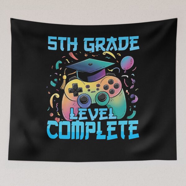 Item preview, 5TH Fifth Grade Level Complete Videogame controller Graduation Hat  designed and sold by Smix Pixels.