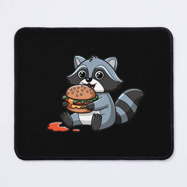 Item preview, Adorable Raccoon And Tasty Cheeseburger designed and sold by Anniebuh.