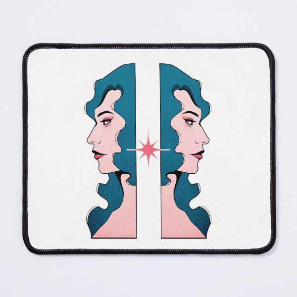 Item preview, Gemini Femme Fatale in Pink and Teal designed and sold by ObsidianDaz.