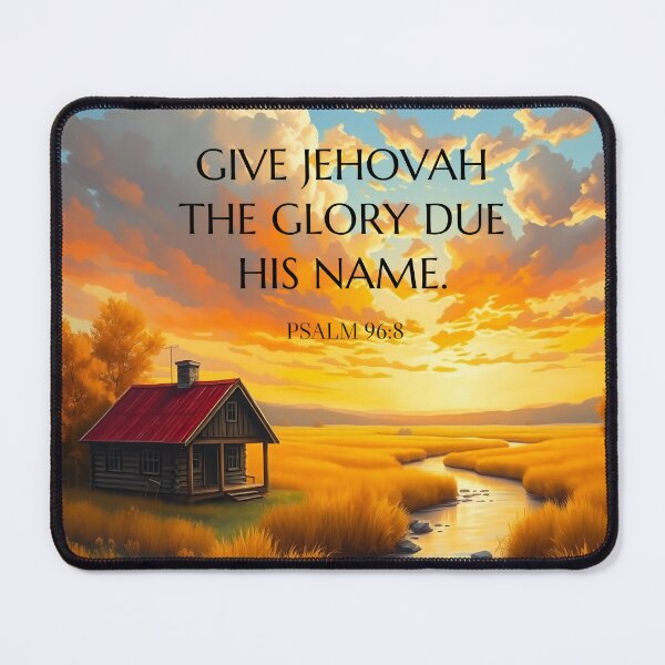 Item preview, Give Jehovah the glory due his name. (2025 Year Text Sunset Painting)  designed and sold by svarupa.
