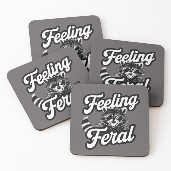 Item preview, Cool product with Raccoon Laundry 'FEELING FERAL' designed and sold by Gadget80.