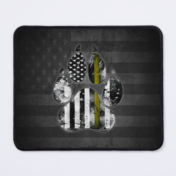 Item preview, K9 Thin Yellow Line Flag Paw designed and sold by artistwill.