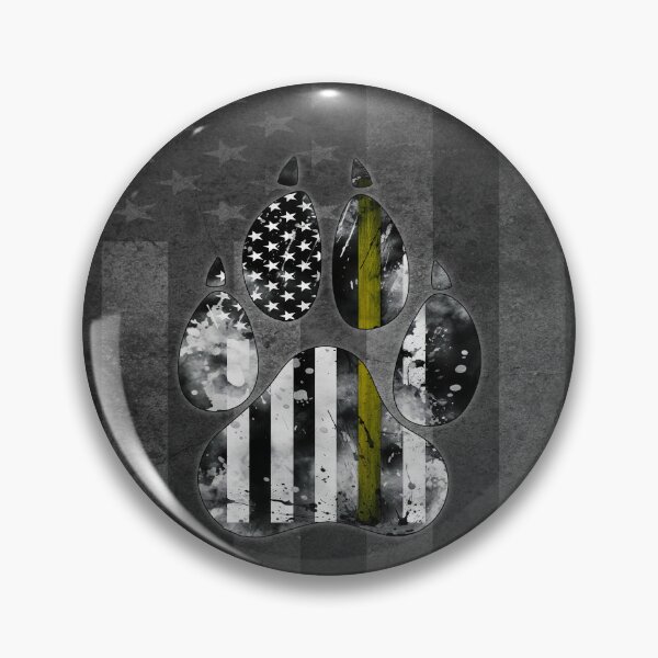 Item preview, K9 Thin Yellow Line Flag Paw designed and sold by artistwill.