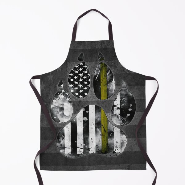 Item preview, K9 Thin Yellow Line Flag Paw designed and sold by artistwill.