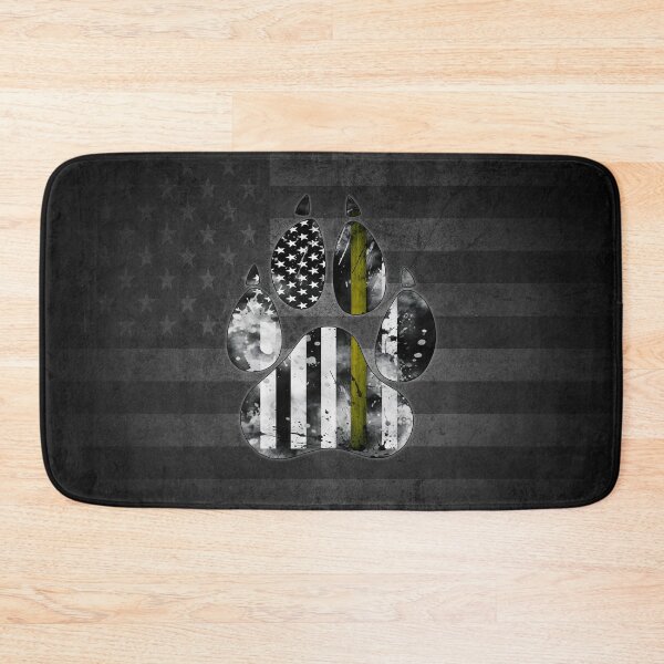 Item preview, K9 Thin Yellow Line Flag Paw designed and sold by artistwill.