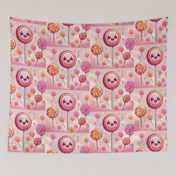 Item preview, Kawaii Dreamy Raspberry Orange Lollipop designed and sold by stxaris.