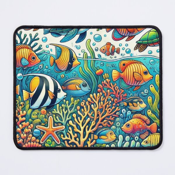 Item preview, Colorful Coral Reef Marine Life designed and sold by EsraaCreations.