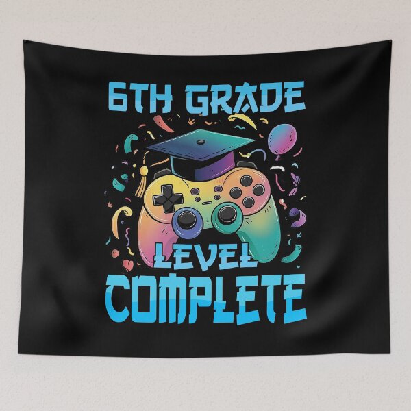Item preview,  6TH Sixth Grade Level Complete Videogame controller Graduation Hat  designed and sold by Smix Pixels.