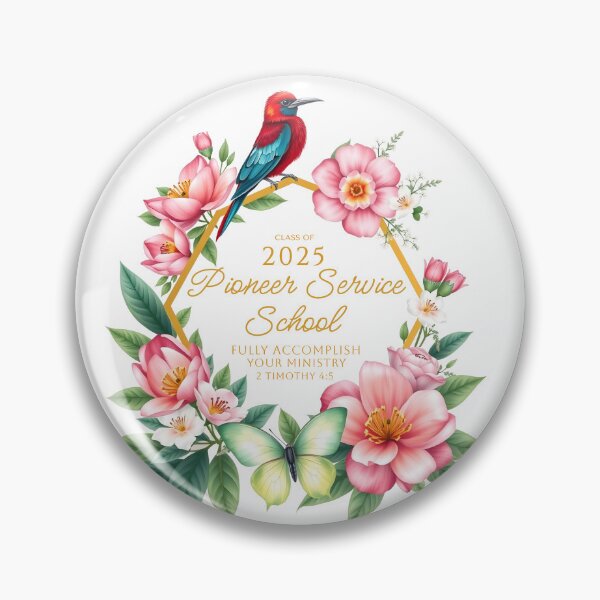Item preview, Pioneer School 2025 “Fully Accomplish your Ministry” 2 Tim 4:5  (Bird & Flower) designed and sold by svarupa.