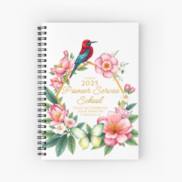 Item preview, Pioneer School 2025 “Fully Accomplish your Ministry” 2 Tim 4:5  (Bird & Flower) designed and sold by svarupa.