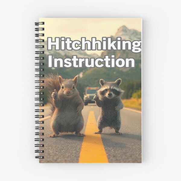 Item preview, hitchhiking Instructions designed and sold by Surreallytee.