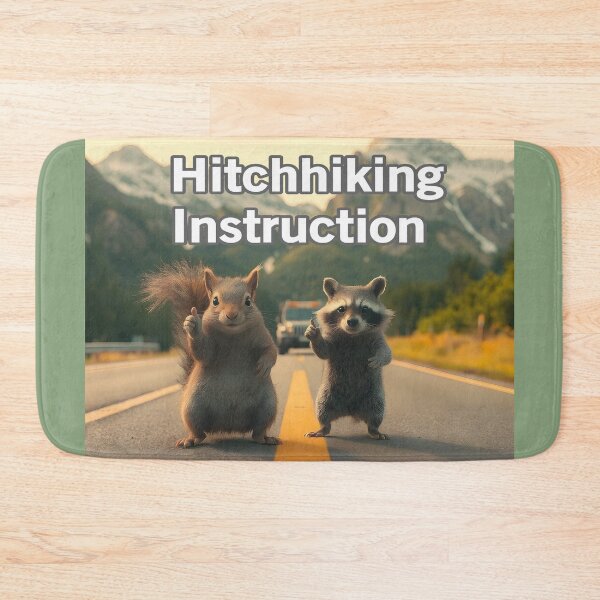 Item preview, hitchhiking Instructions designed and sold by Surreallytee.