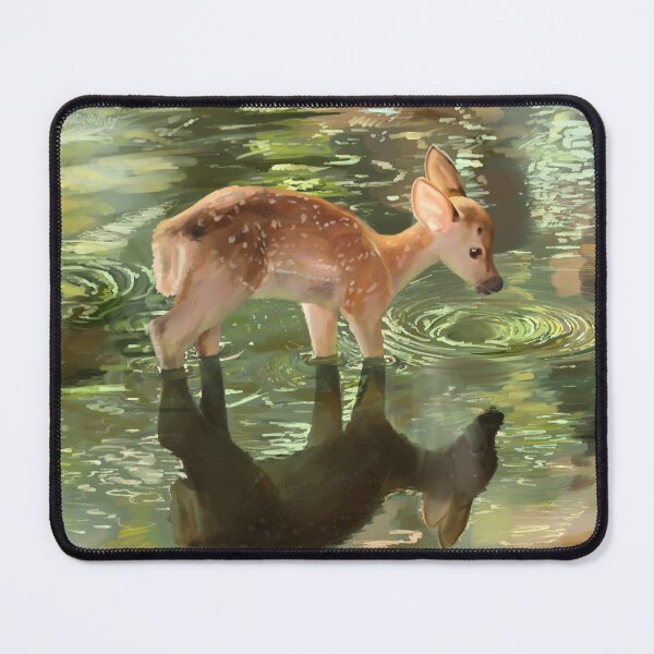 Item preview, deer in the pond designed and sold by velvetswaan.