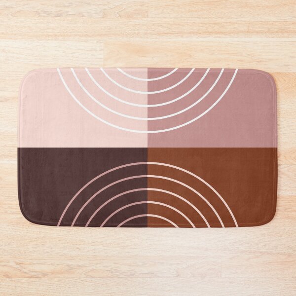 Item preview, Abstract Rainbow Line and Blocks V in Purple Rose Gold designed and sold by nineFlorals.