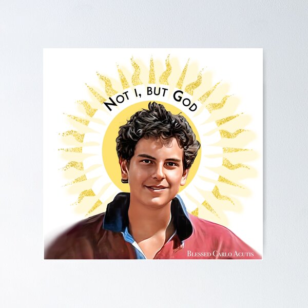 Item preview, Carlo Acutis -  Not i, but GOD! designed and sold by SolracSier.