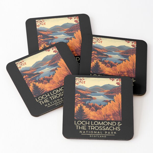 Item preview, A Vintage Illustration of Loch Lomond and The Trossachs National Park - Scotland designed and sold by GoodOldVintage.