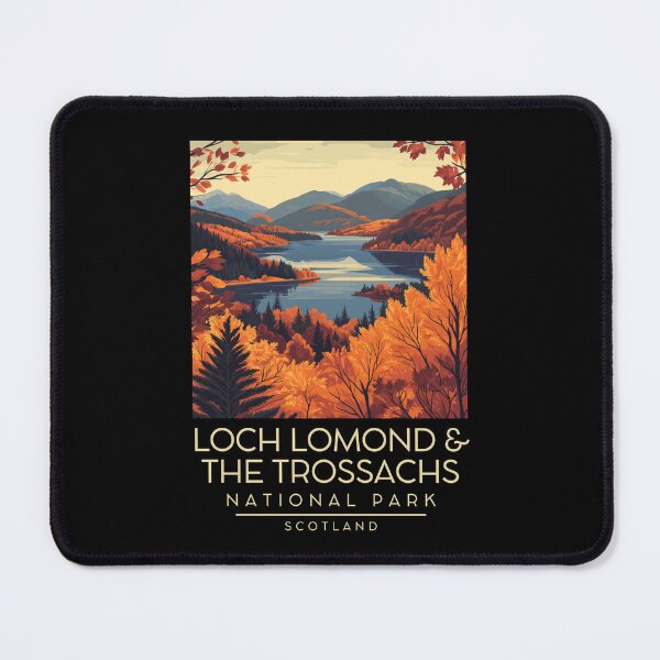 Item preview, A Vintage Illustration of Loch Lomond and The Trossachs National Park - Scotland designed and sold by GoodOldVintage.
