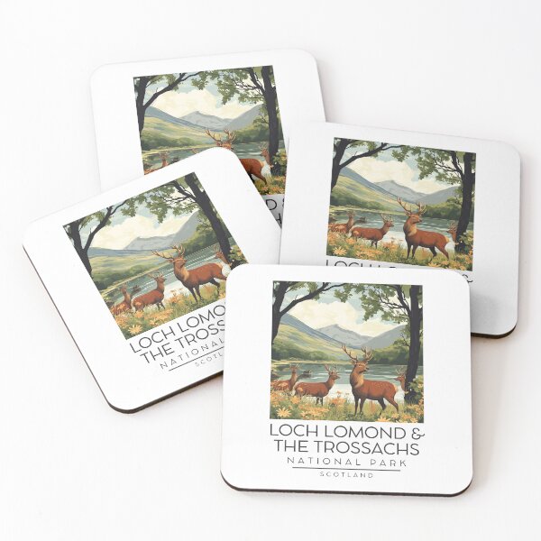 Item preview, A Vintage Illustration of Loch Lomond and The Trossachs National Park - Scotland designed and sold by GoodOldVintage.