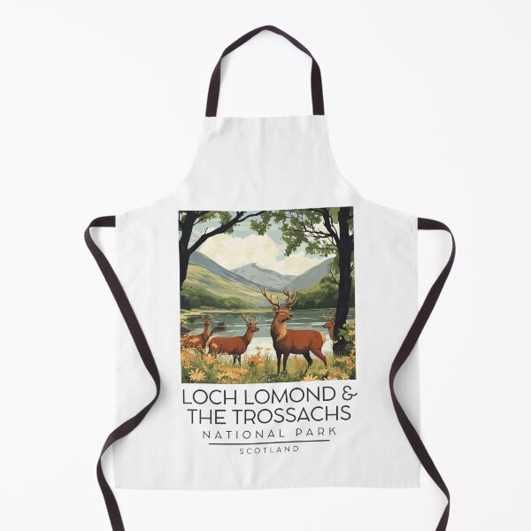 Item preview, A Vintage Illustration of Loch Lomond and The Trossachs National Park - Scotland designed and sold by GoodOldVintage.