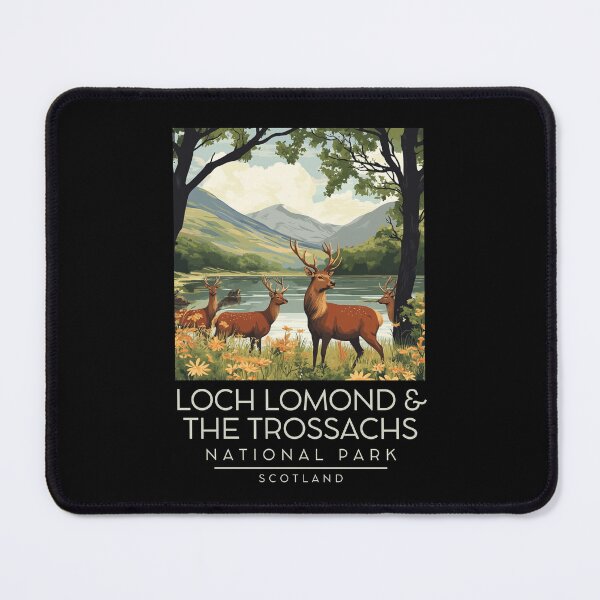 Item preview, A Vintage Illustration of Loch Lomond and The Trossachs National Park - Scotland designed and sold by GoodOldVintage.