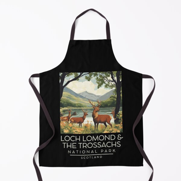 Item preview, A Vintage Illustration of Loch Lomond and The Trossachs National Park - Scotland designed and sold by GoodOldVintage.