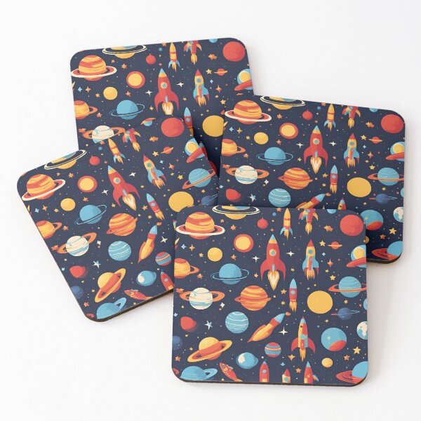 Item preview, Space Rocket Art | Fun Galaxy Pattern | Kids Space Design designed and sold by Epic--Art.