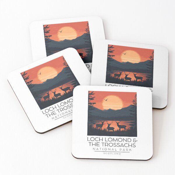 Item preview, A Vintage Illustration of Loch Lomond and The Trossachs National Park - Scotland designed and sold by GoodOldVintage.