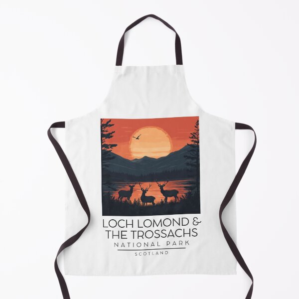 Item preview, A Vintage Illustration of Loch Lomond and The Trossachs National Park - Scotland designed and sold by GoodOldVintage.