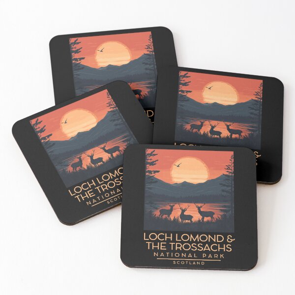 Item preview, A Vintage Illustration of Loch Lomond and The Trossachs National Park - Scotland designed and sold by GoodOldVintage.