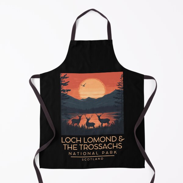 Item preview, A Vintage Illustration of Loch Lomond and The Trossachs National Park - Scotland designed and sold by GoodOldVintage.
