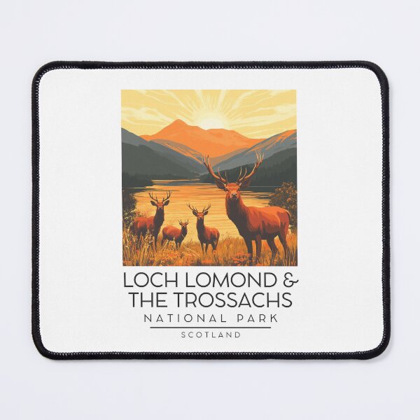 Item preview, A Vintage Illustration of Loch Lomond and The Trossachs National Park - Scotland designed and sold by GoodOldVintage.