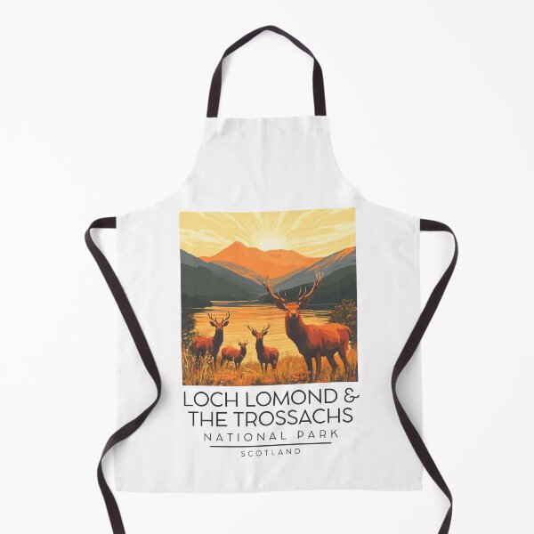 Item preview, A Vintage Illustration of Loch Lomond and The Trossachs National Park - Scotland designed and sold by GoodOldVintage.