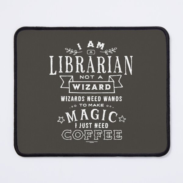 Item preview, Librarian Wizard Magic Coffee Funny designed and sold by Geek Updated.
