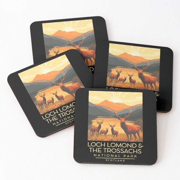 Item preview, A Vintage Illustration of Loch Lomond and The Trossachs National Park - Scotland designed and sold by GoodOldVintage.