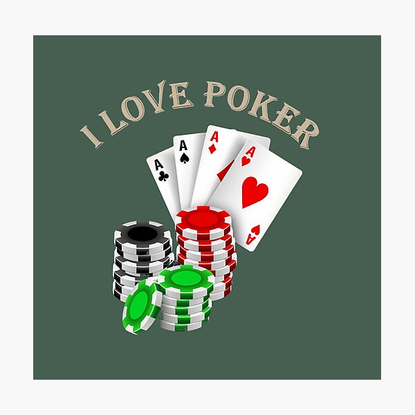 Item preview, I Love Poker designed and sold by doniainart.