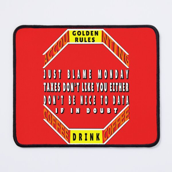 Item preview, Accounting golden rules funny and unique design designed and sold by clewzo.
