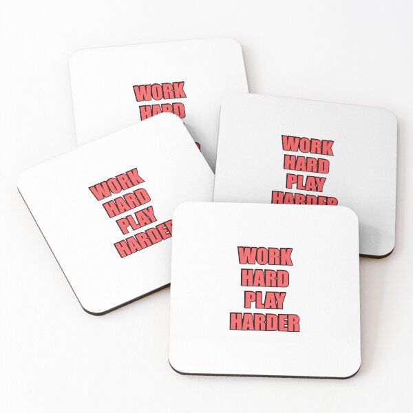 Item preview, Work Hard Play Harder  designed and sold by Inspirationmotivation.