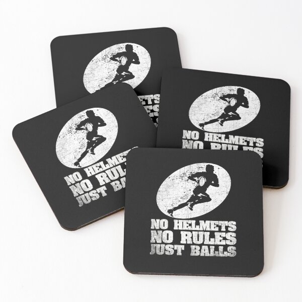 Item preview, No Helmets No Rules Just Balls Rugby Lovers designed and sold by PNGShop.
