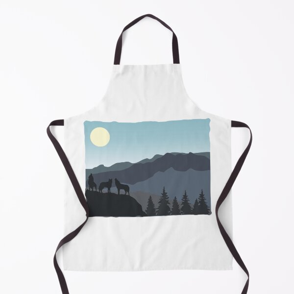 Item preview, Wolves Howling at the Moon in the Mountains. designed and sold by MagnoliaLake.