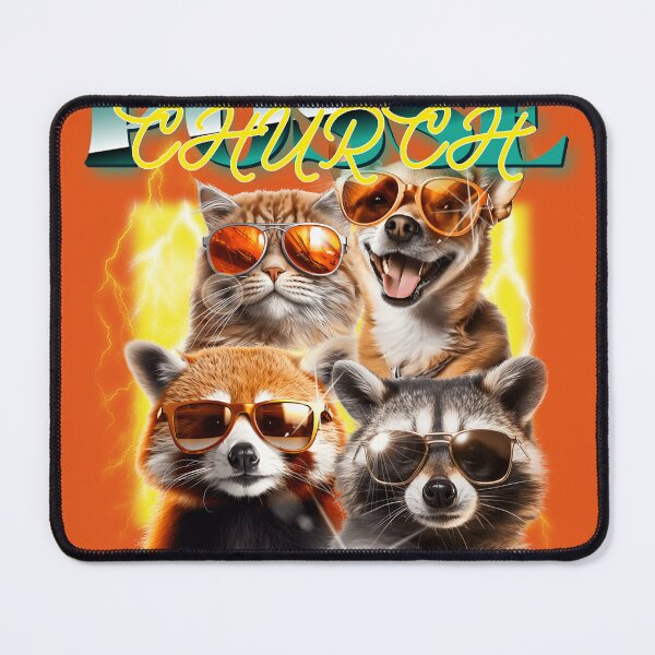Item preview, Church Posse Raccoon Friends Cat Dog Cool Funny Gift Staff designed and sold by tshirtart2024.