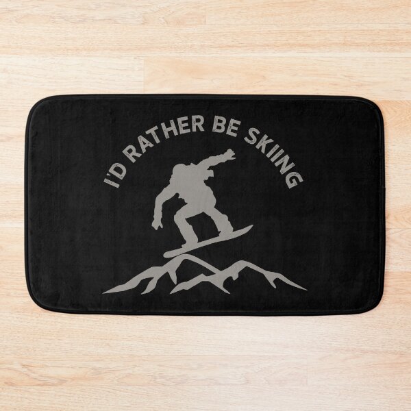 Item preview, I'D Rather Be Skiing Funny Skier Ski Snowboard Mountains designed and sold by Smix Pixels.