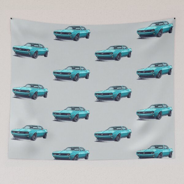 Item preview, Lone cyano camaro a stark illustration designed and sold by kahida.
