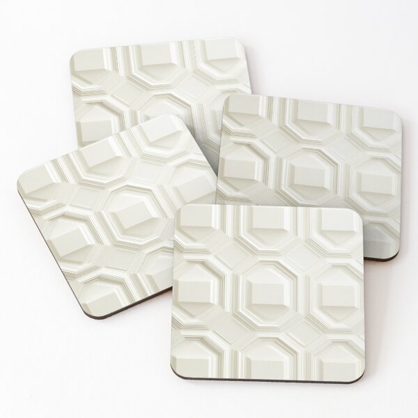 Item preview, Basic White Neutral Geometric Pattern designed and sold by KootenayDesigns.