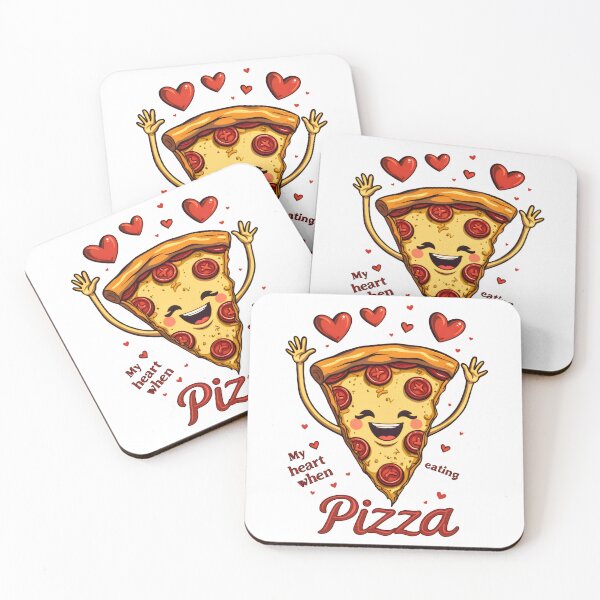 Item preview, My heart when eating pizza happy valentine's day pizza lovers designed and sold by VividDripCo.