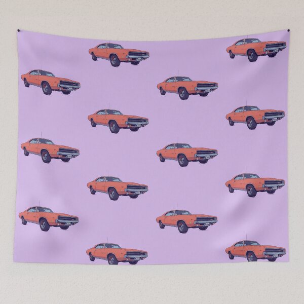 Item preview, Vintage vigor charger in hemi orange comic style designed and sold by kahida.