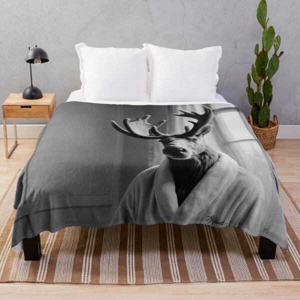 Item preview, Elegant Moose in a Bathrobe in Bathtub designed and sold by vk09.