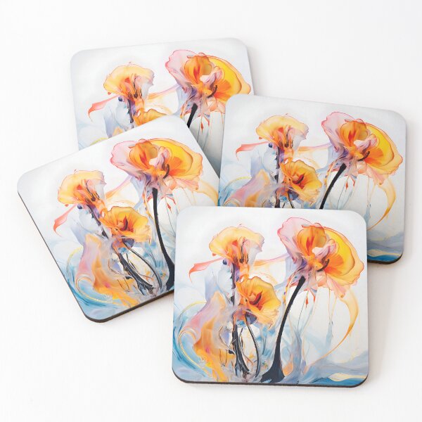 Item preview, flowing watercolor flowers designed and sold by kbgraphicimages.