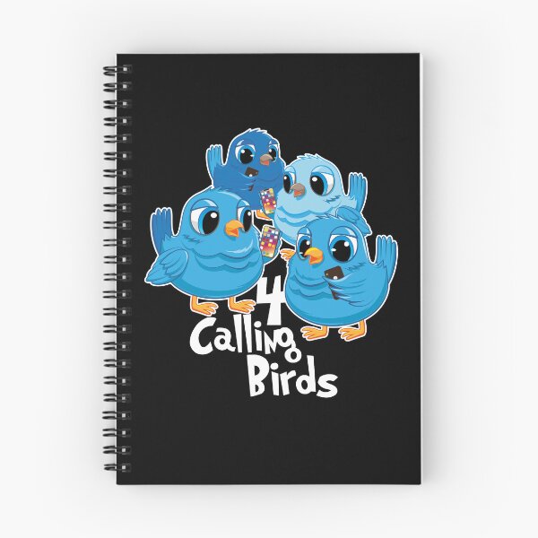 Item preview, 4 Calling Birds Funny Design designed and sold by PNGShop.