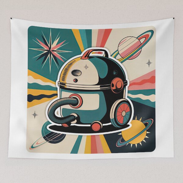 Item preview, Sticker / T-Shirt Design Trending: VACUUM CLEANER designed and sold by ForeverPrintsOK.
